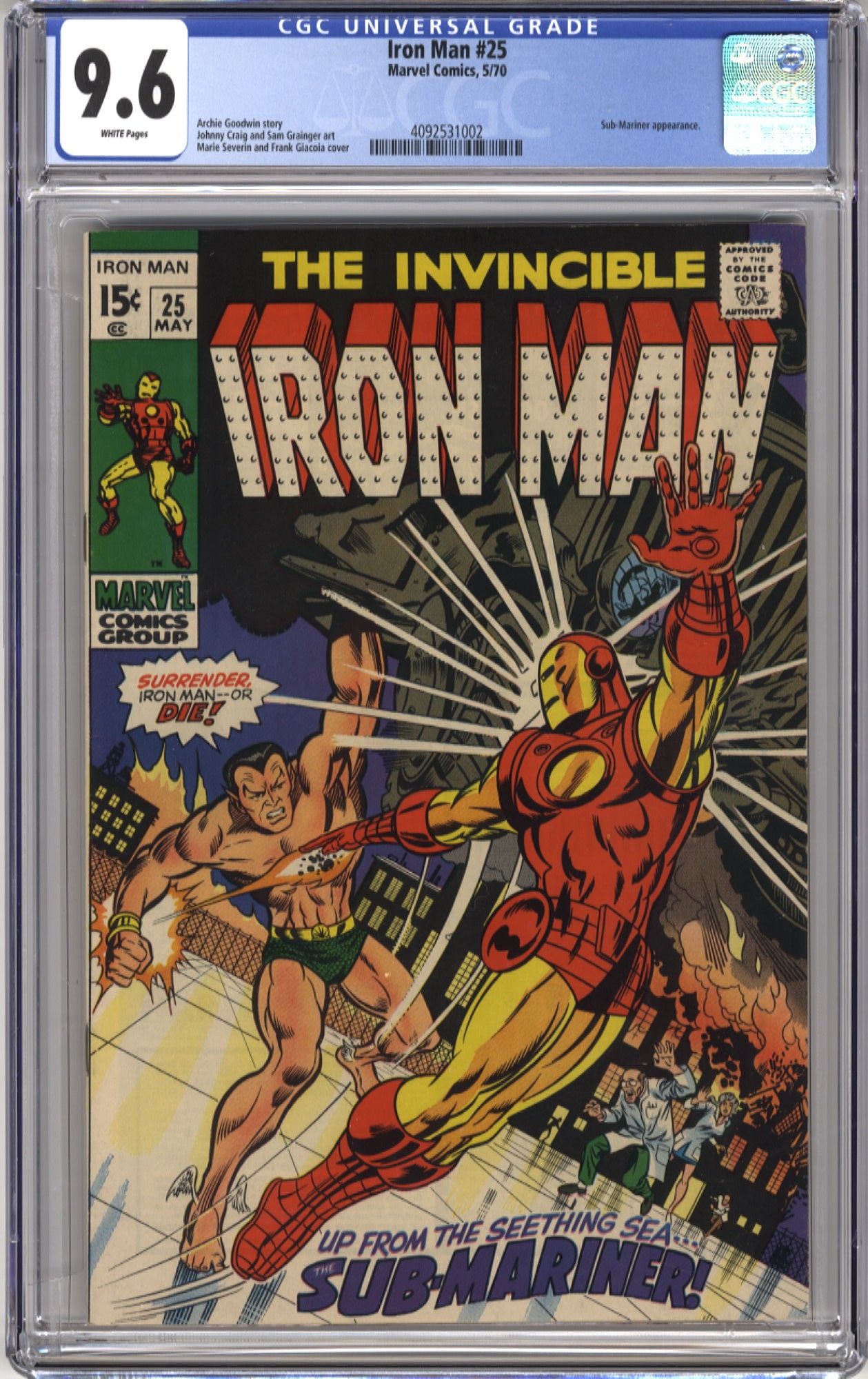 IRON MAN 025 - CGC 9.6 – Incognito Comics UK
