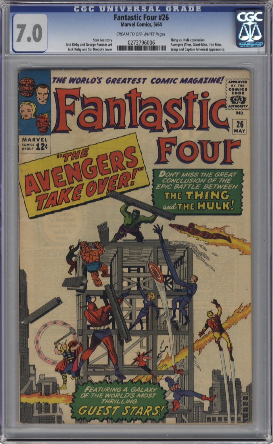 FANTASTIC FOUR 026 - CGC 7.0