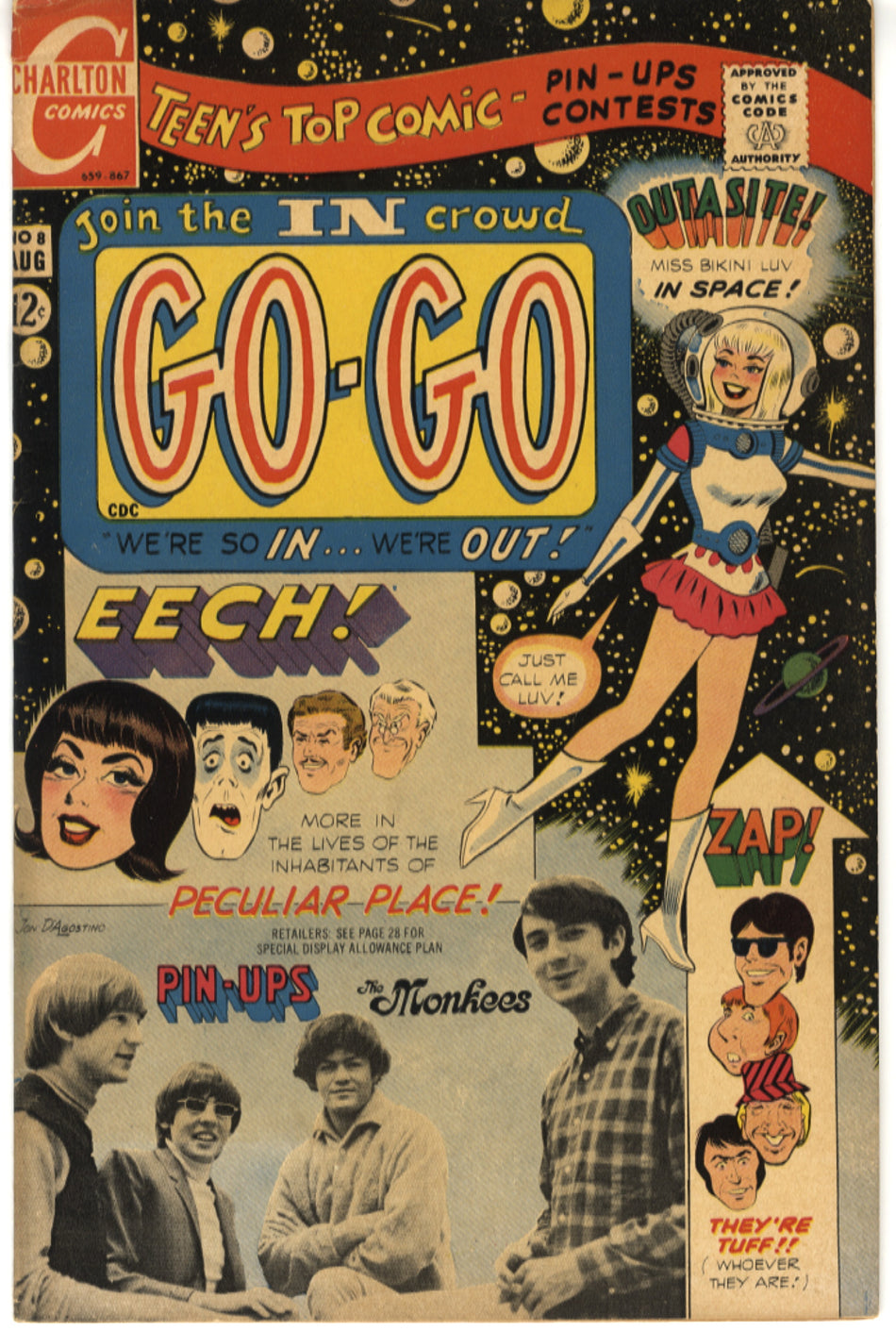 GO-GO 008 (Charlton 1966) FN+ (6.5)