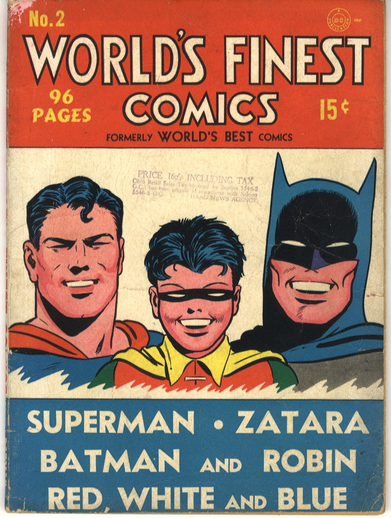 WORLD'S FINEST COMICS 002 VG- (3.5) Restored