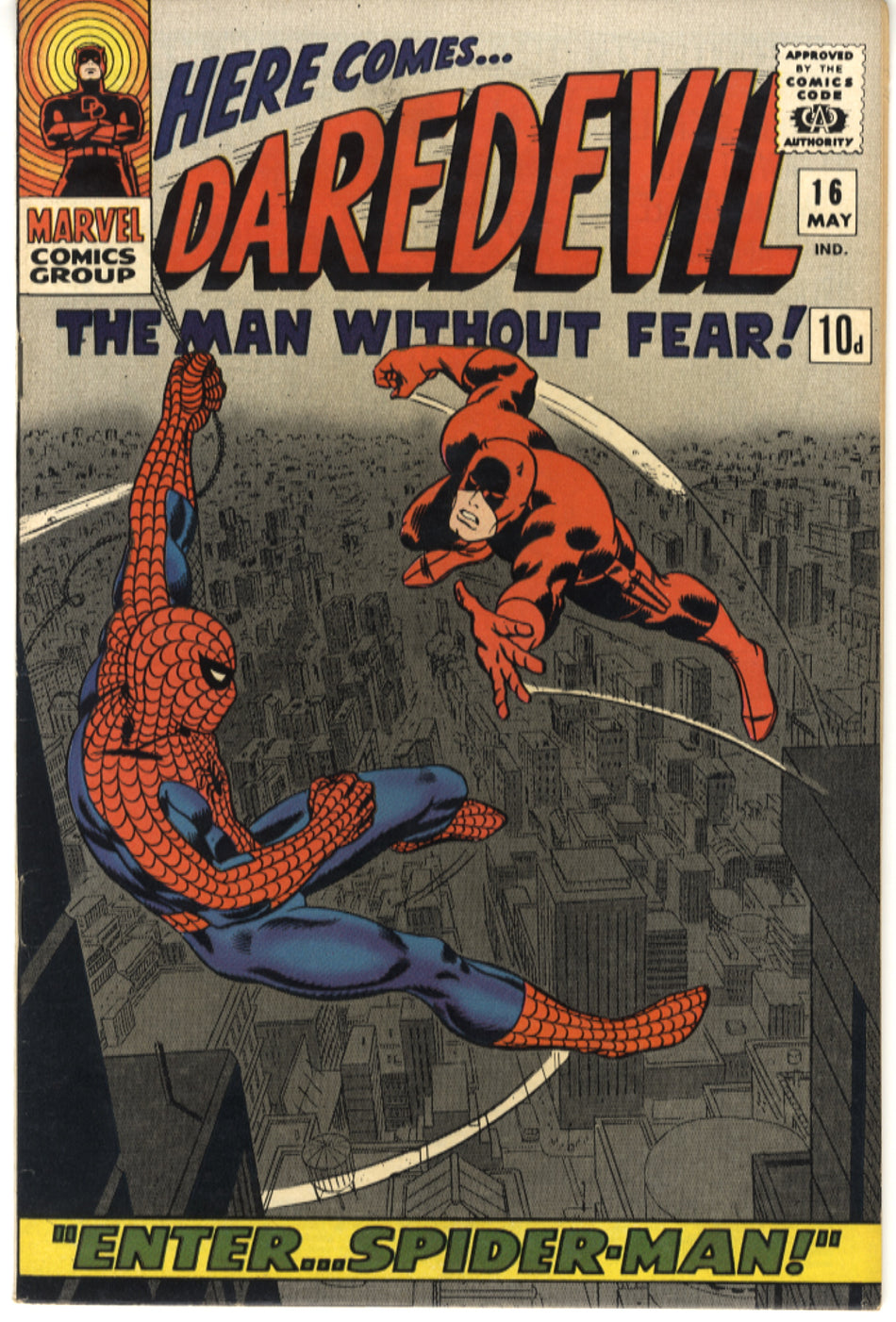 DAREDEVIL 016 VFN+ (8.5) Pence