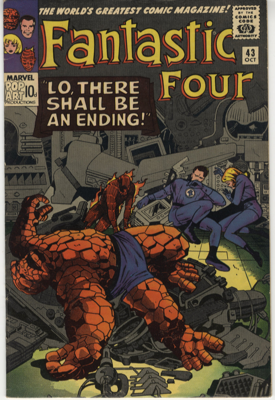 FANTASTIC FOUR 043 VFN- (7.5) Pence