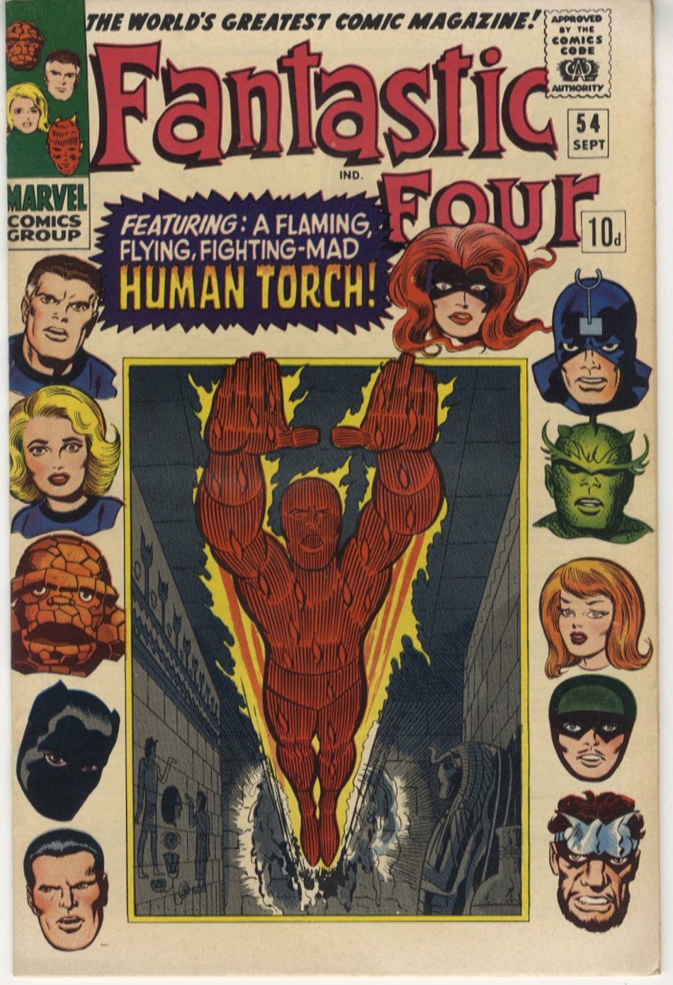 FANTASTIC FOUR 054 VFN+ (8.5) Pence