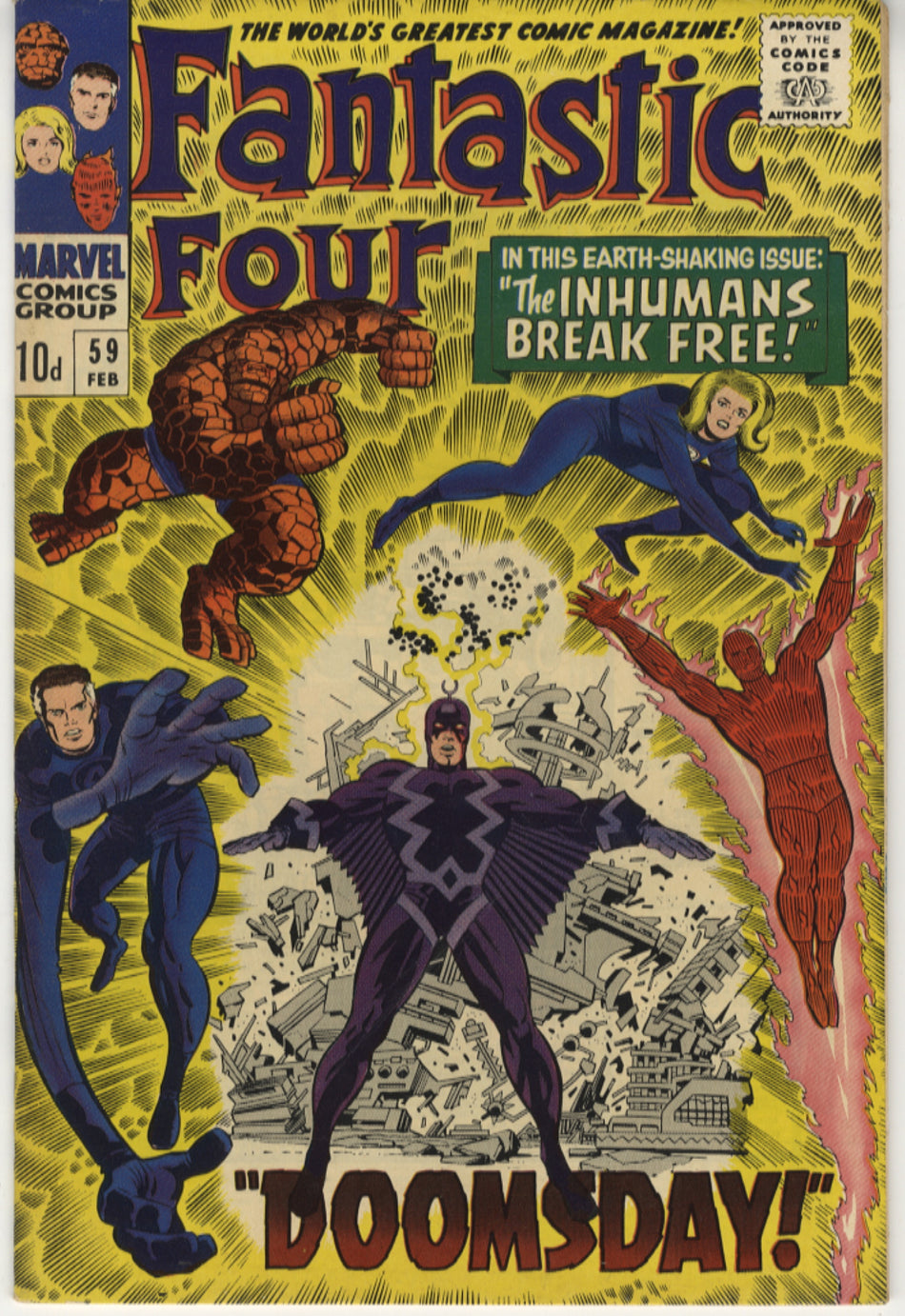 FANTASTIC FOUR 059 VFN- (7.5) Pence