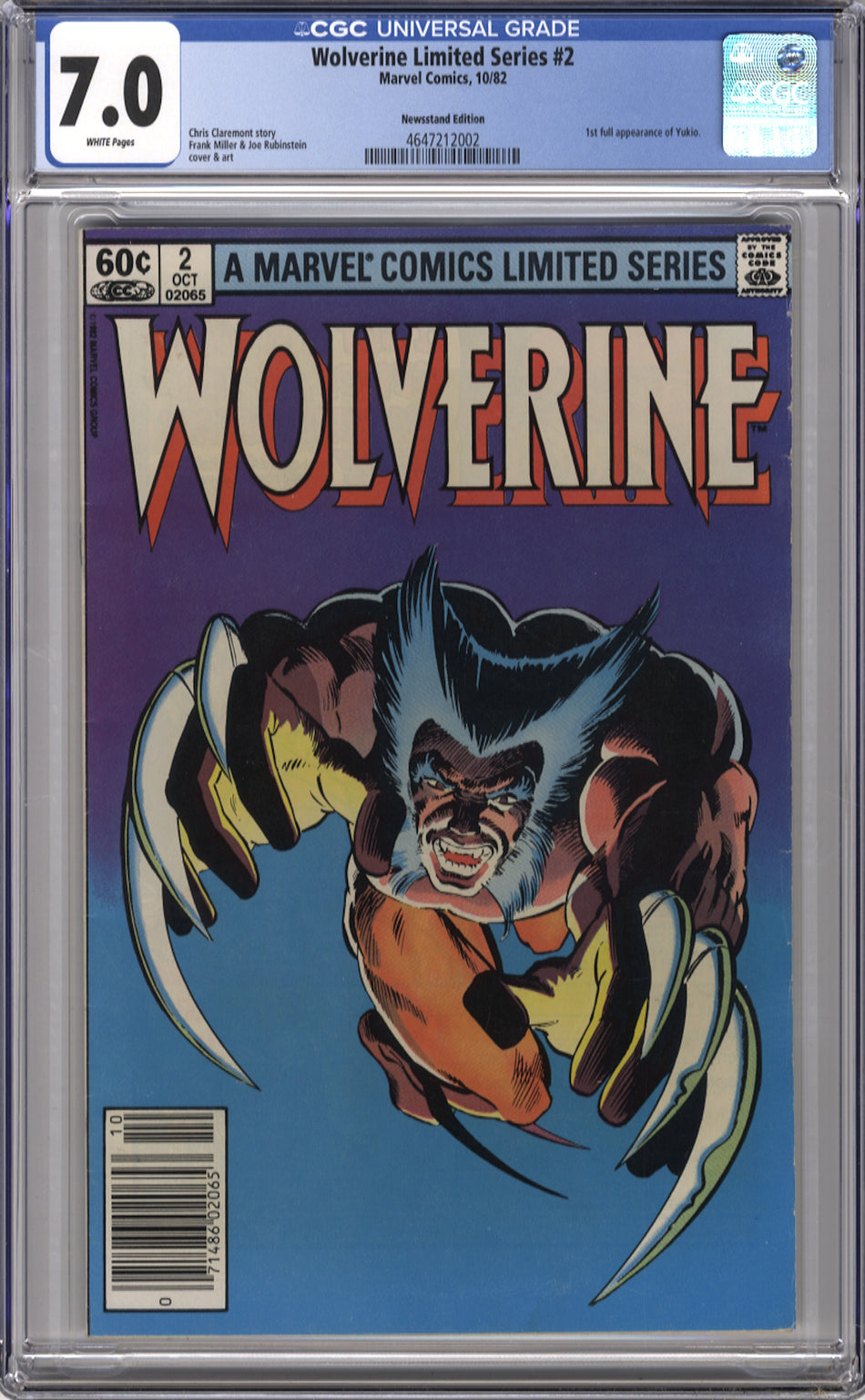 WOLVERINE LIMITED SERIES 2 - CGC 7.0