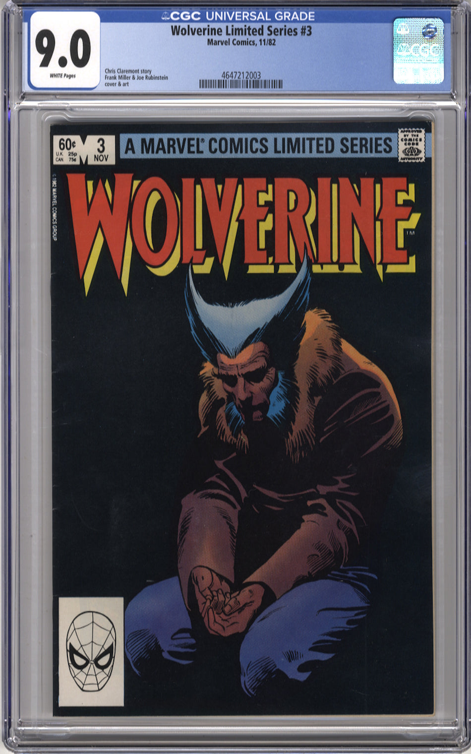 WOLVERINE LIMITED SERIES 3 - CGC 9.0