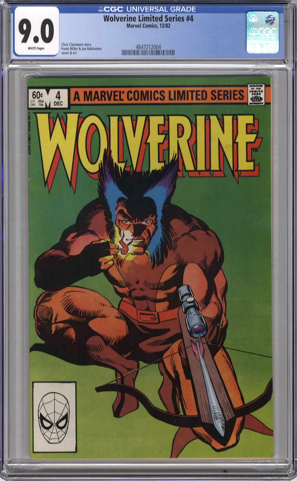 WOLVERINE LIMITED SERIES 4 - CGC 9.0