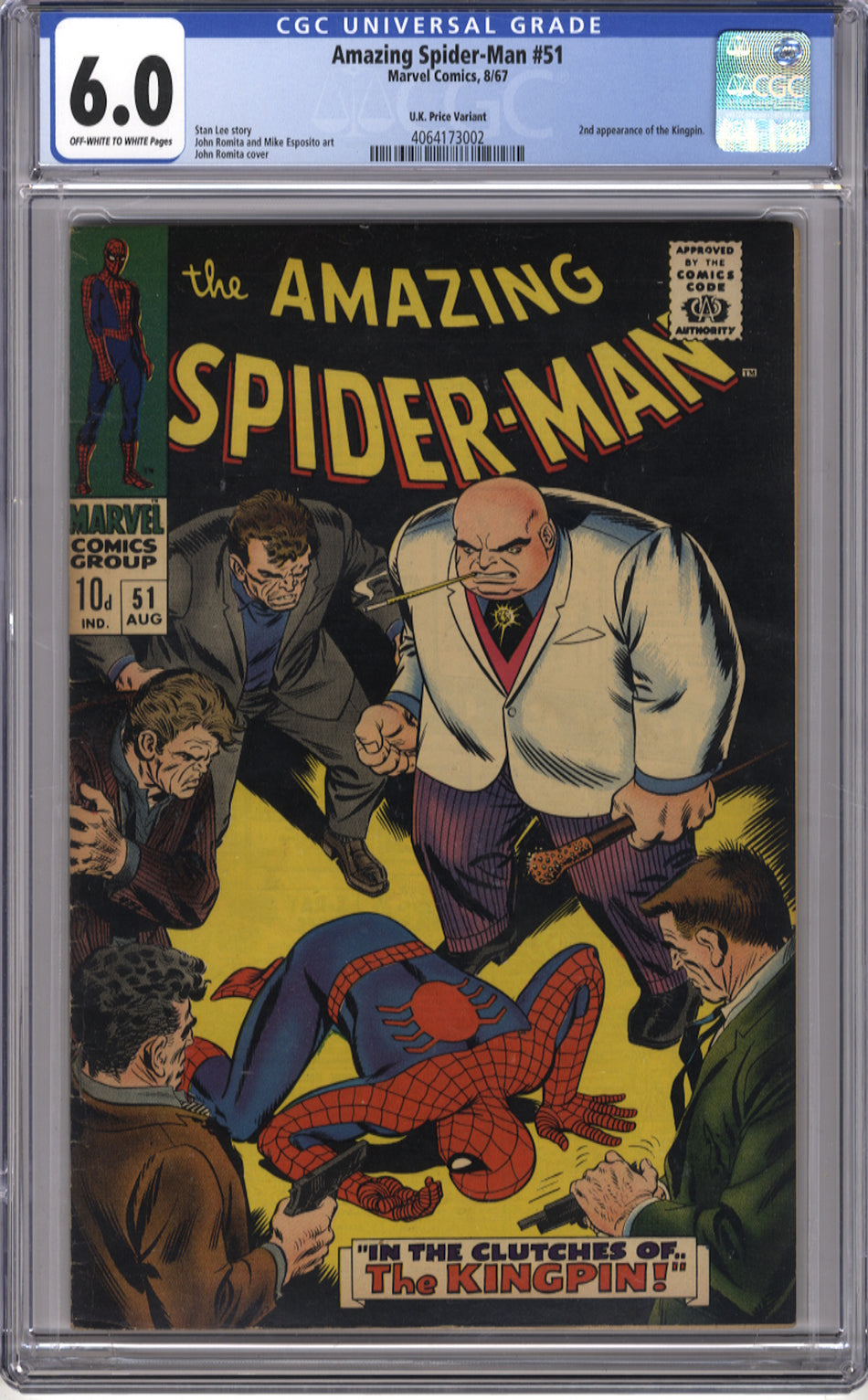 AMAZING SPIDER-MAN 051 - CGC 6.0 Pence