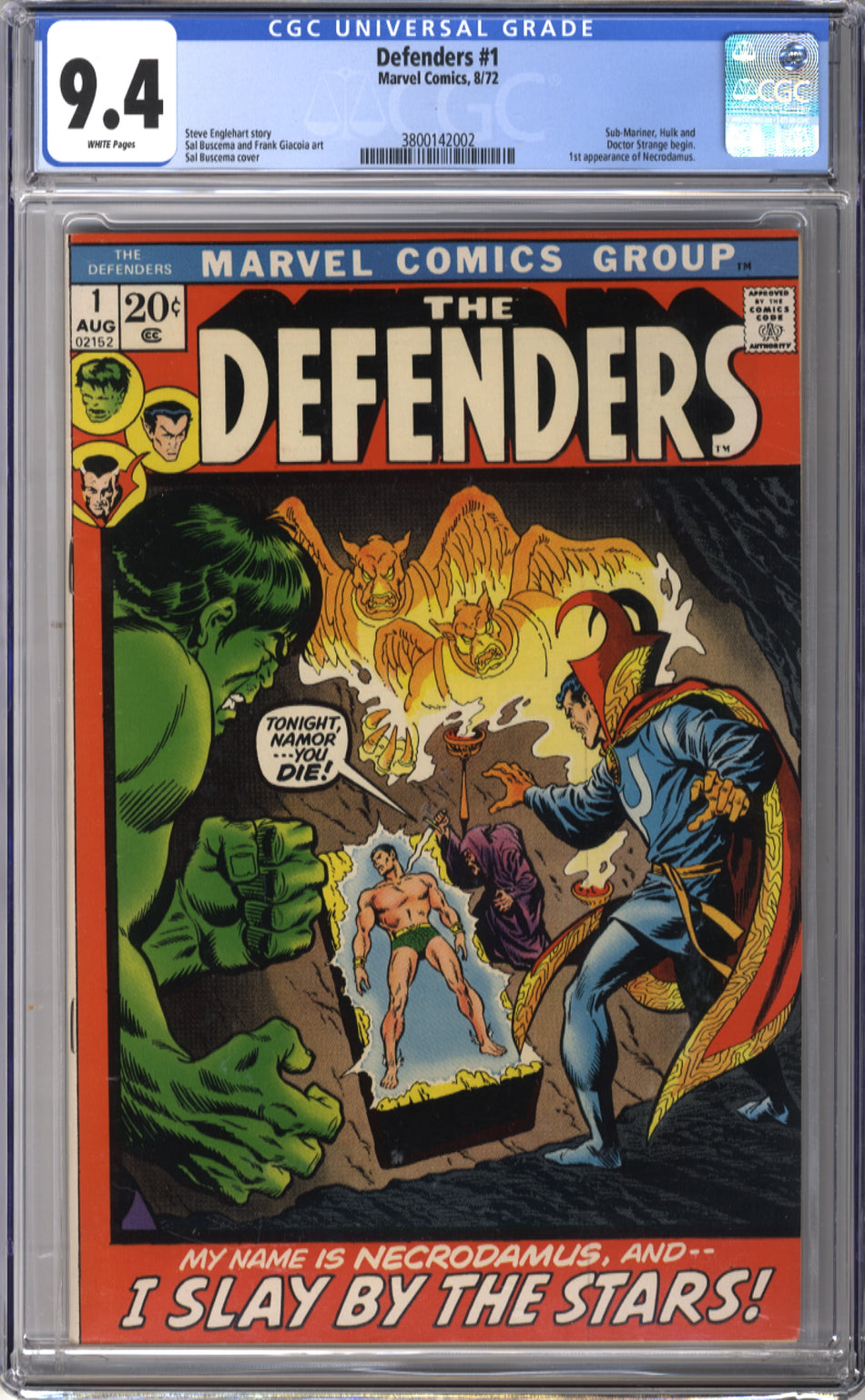 DEFENDERS 01 -  CGC 9.4