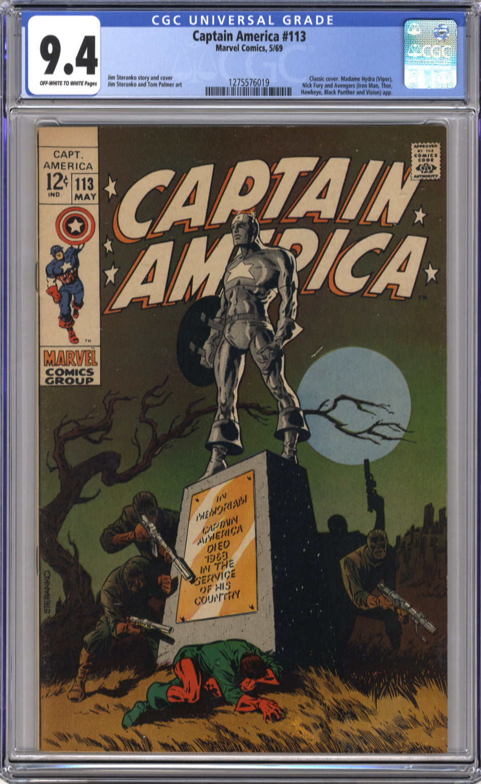 CAPTAIN AMERICA 113 - CGC 9.4