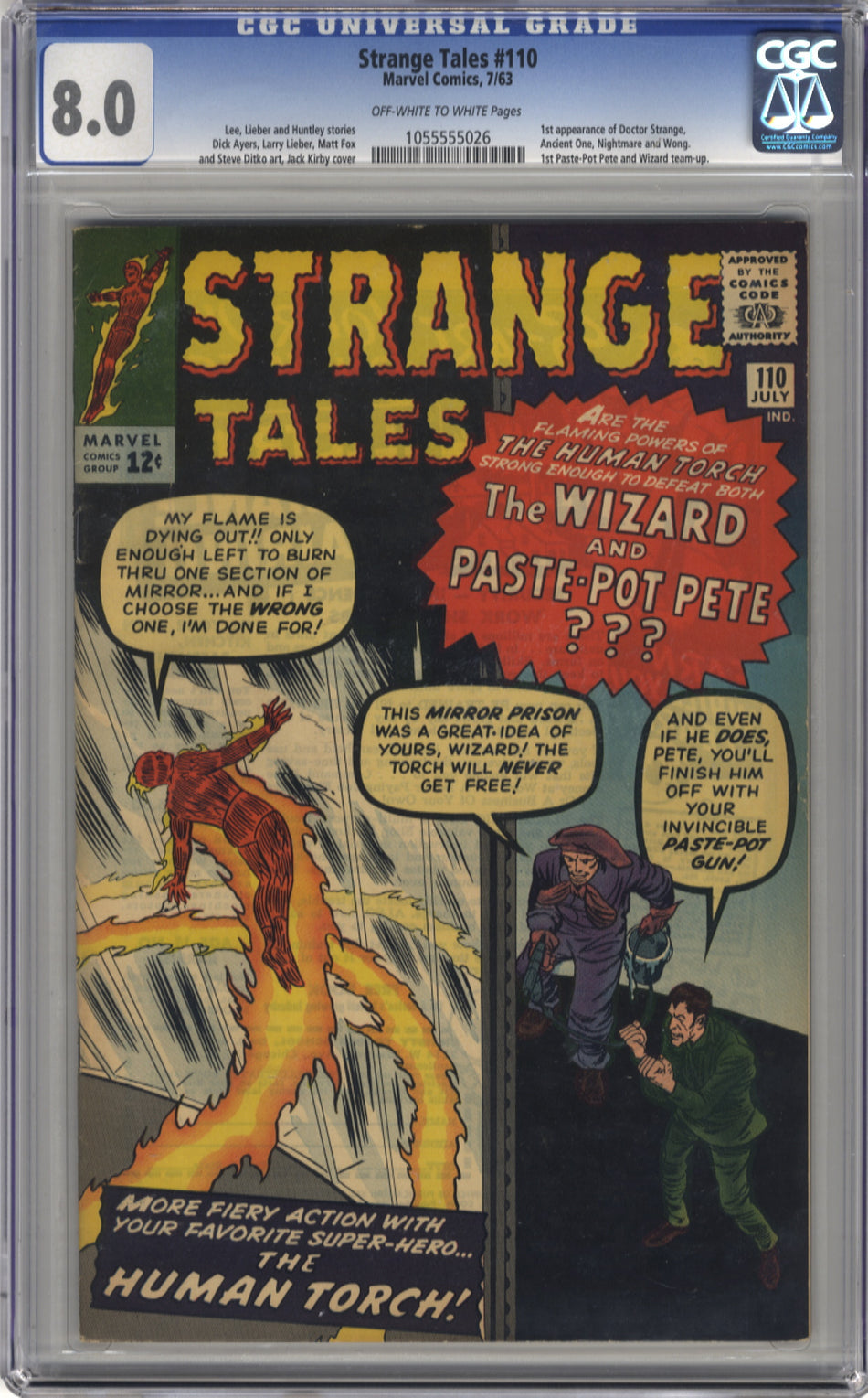 STRANGE TALES 110 - CGC 8.0