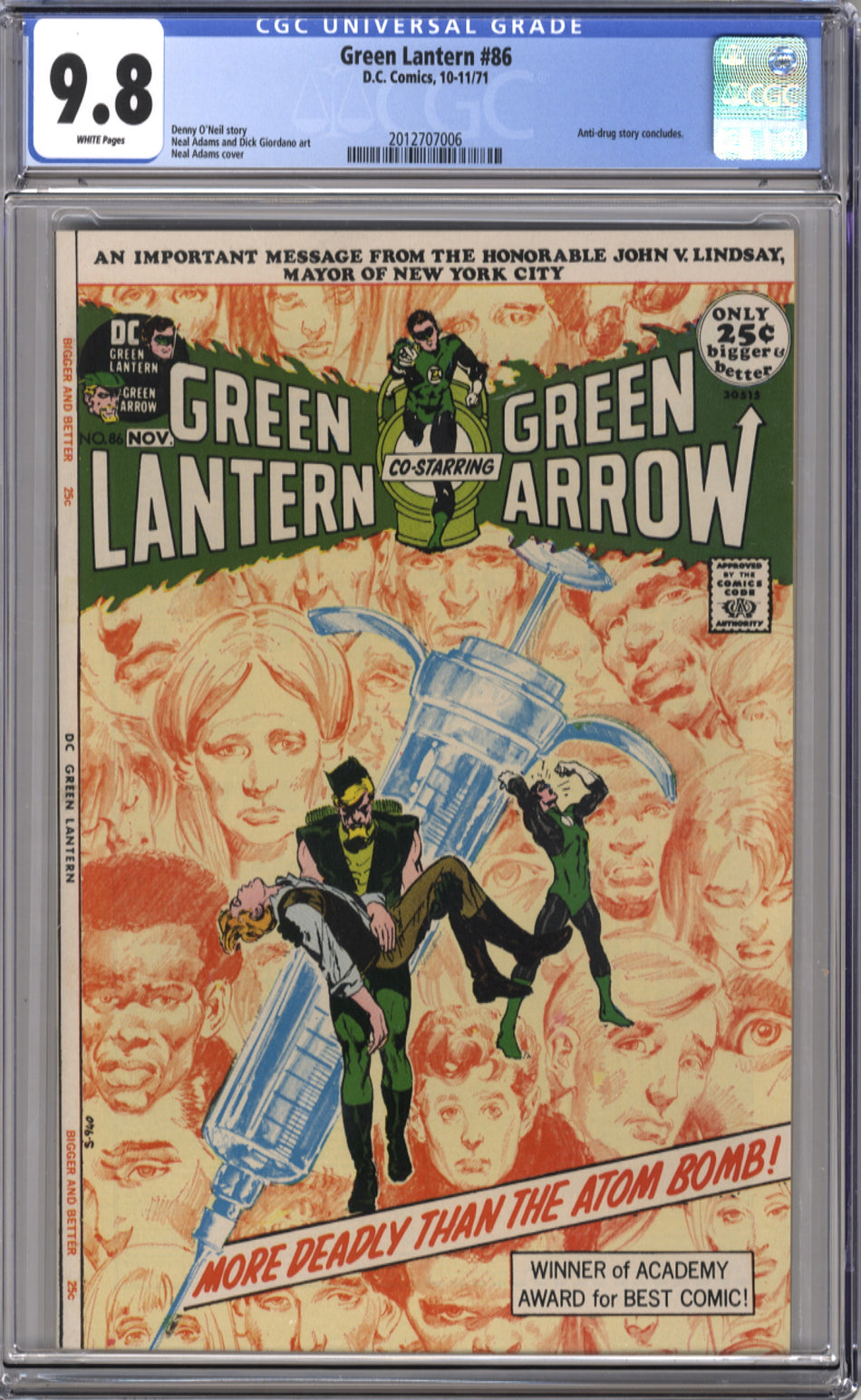 GREEN LANTERN 86 - CGC 9.8