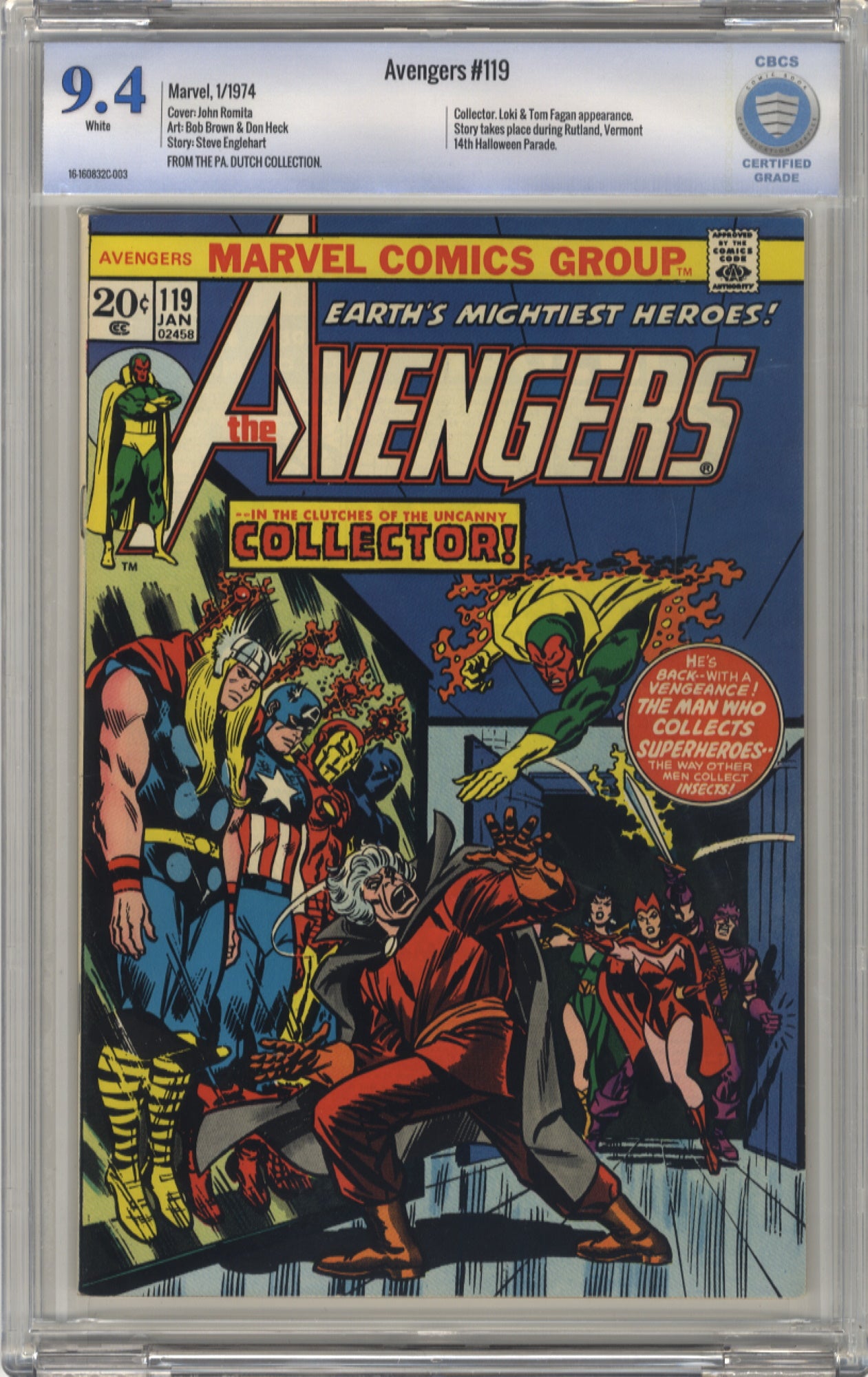 AVENGERS 119 - CBCS 9.4 – Incognito Comics UK