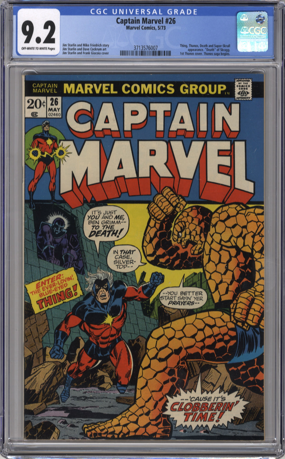 CAPTAIN MARVEL 026 - CGC 9.2