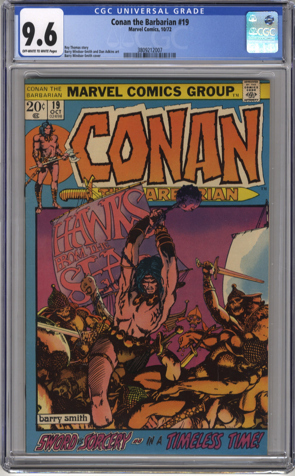 CONAN THE BARBARIAN 019 - CGC 9.6