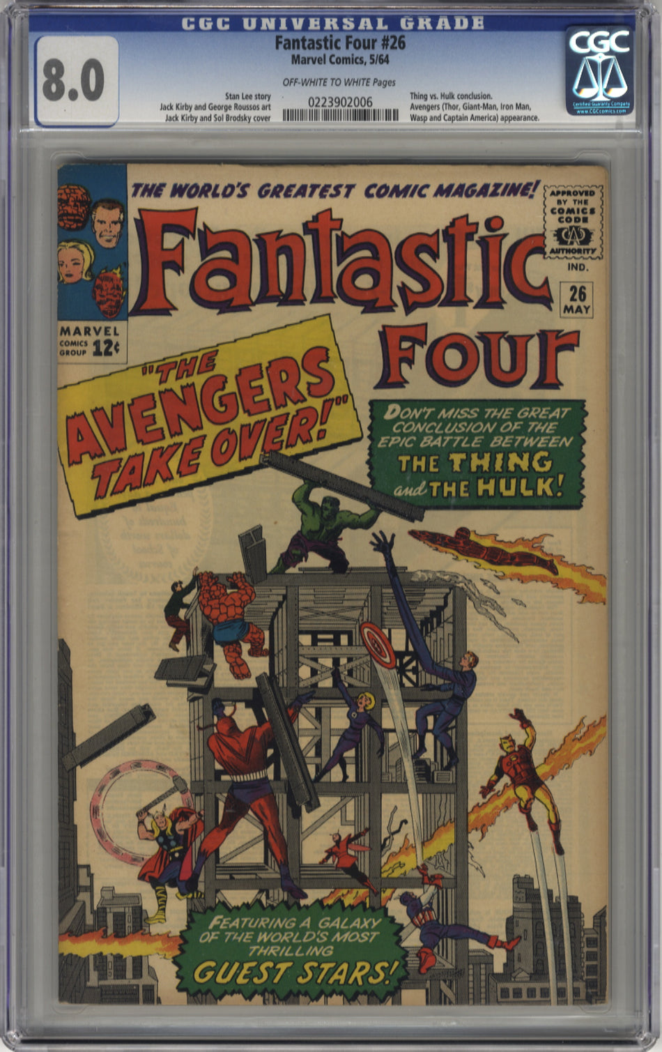 FANTASTIC FOUR 026 - CGC 8.0
