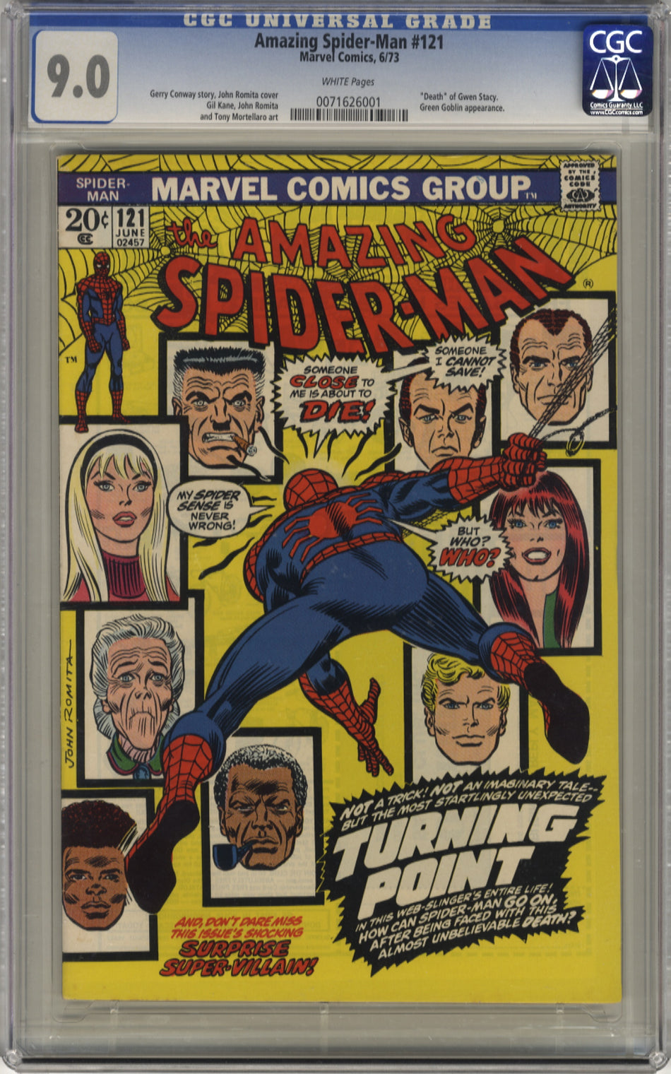 AMAZING SPIDER-MAN 121 - CGC 9.0