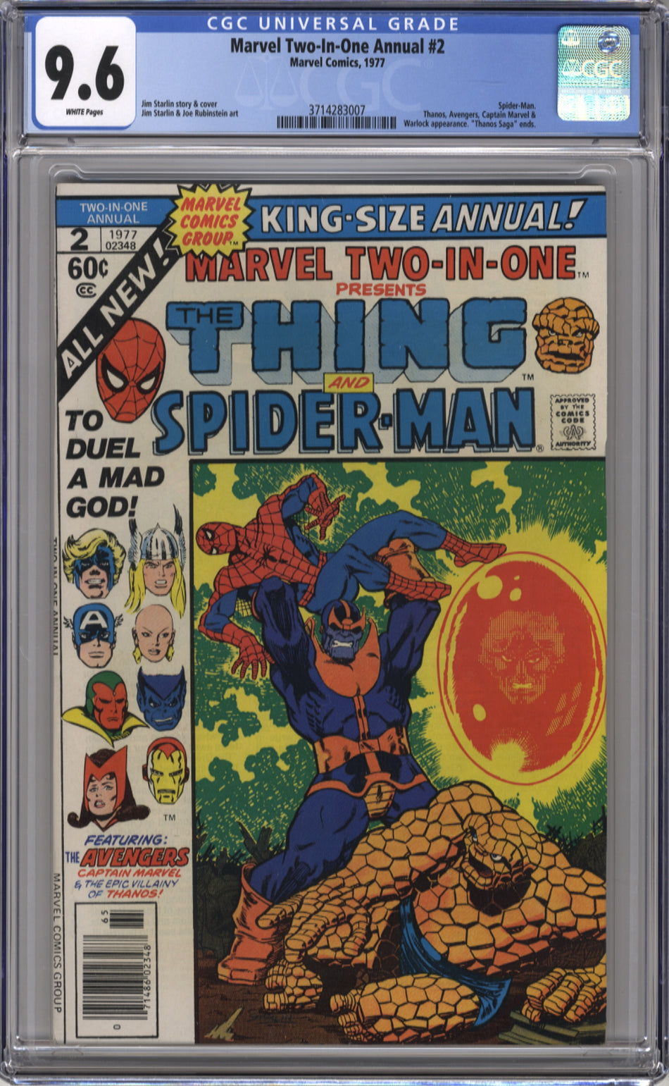 MARVEL TWO-IN-ONE ANNUAL 2 - CGC 9.6