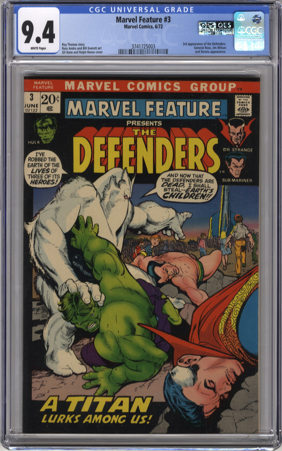 MARVEL FEATURE 03 - CGC 9.4