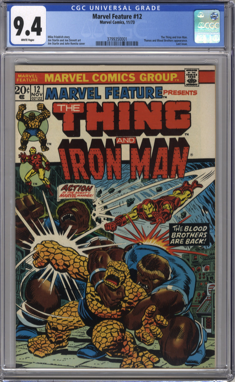 MARVEL FEATURE 12 - CGC 9.4