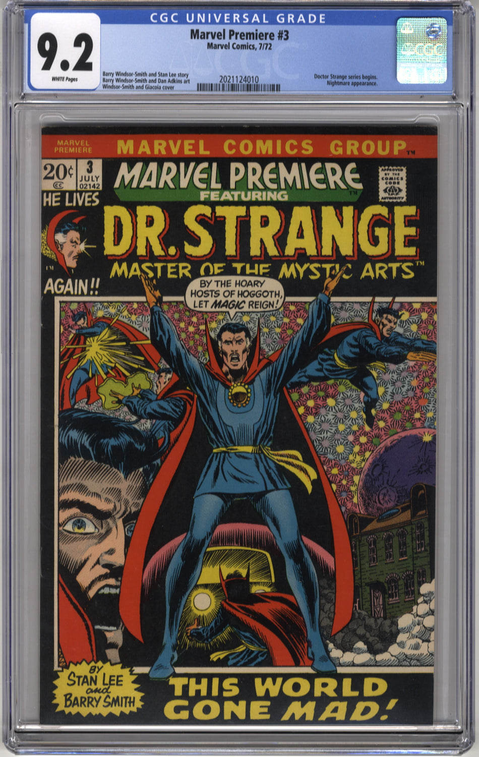 MARVEL PREMIERE 03 - CGC 9.2