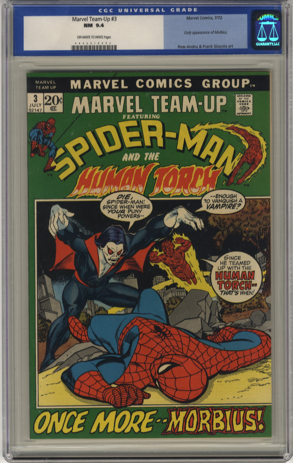 MARVEL TEAM-UP 03 - CGC 9.4