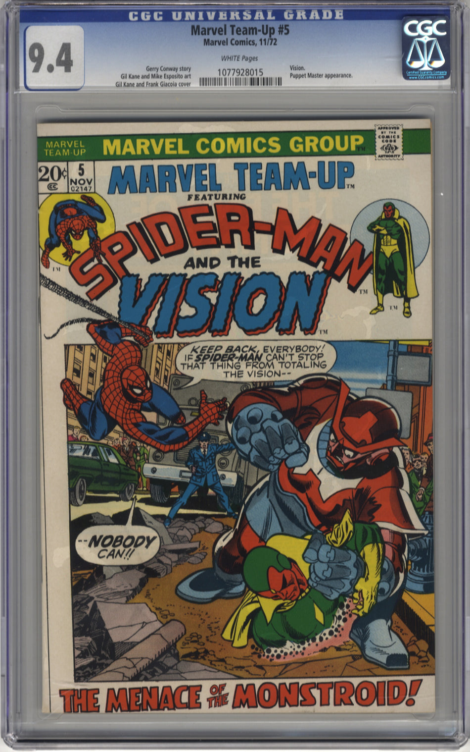 MARVEL TEAM-UP 05 - CGC 9.4