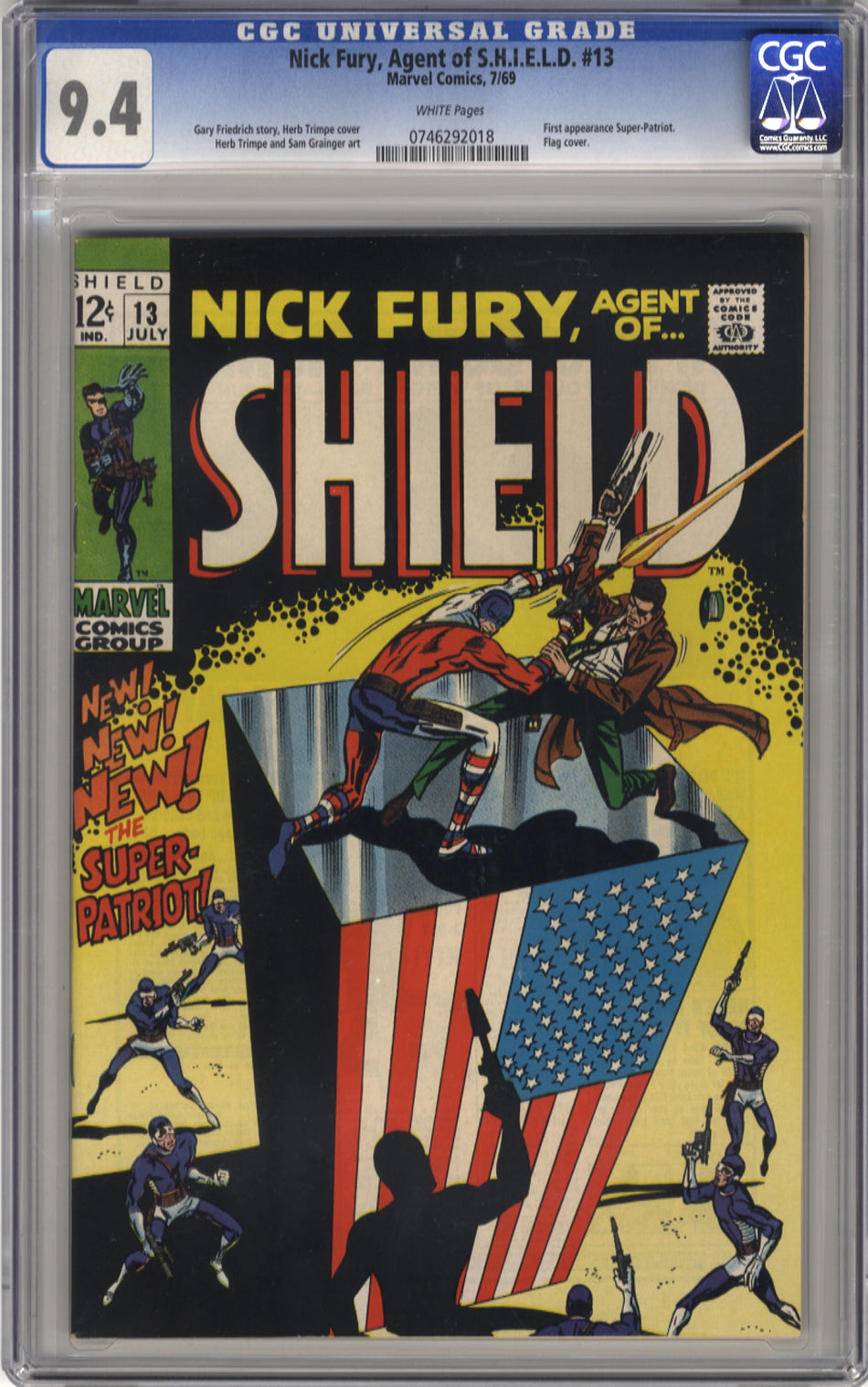 NICK FURY, AGENT OF S.H.I.E.L.D. 013 - CGC 9.4