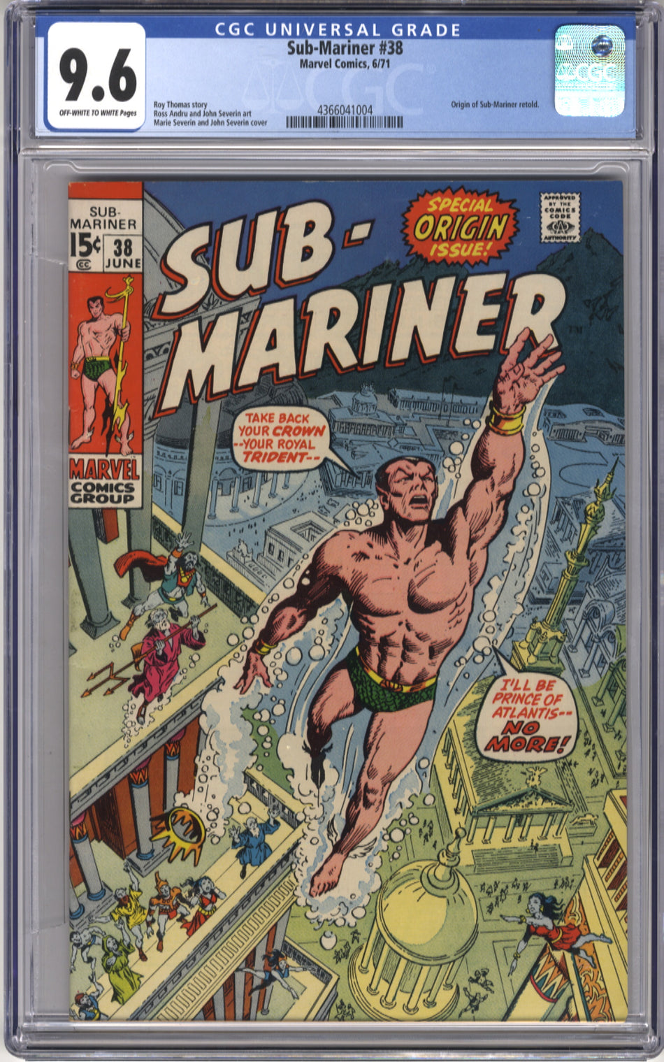SUB-MARINER 38 - CGC 9.6