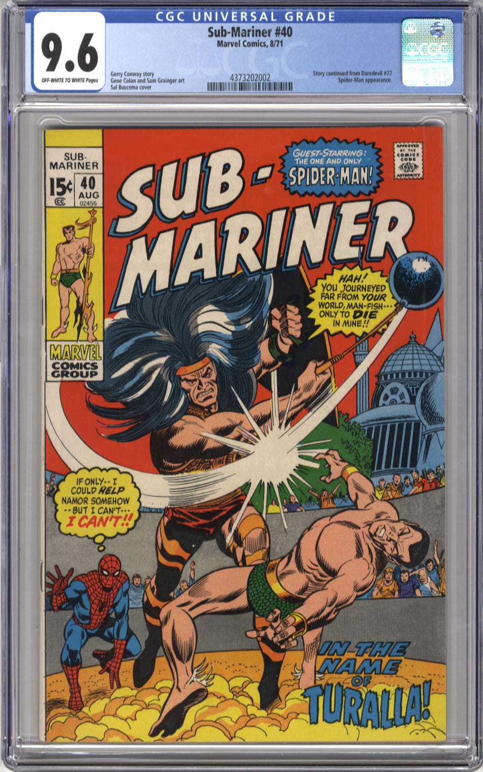 SUB-MARINER 40 - CGC 9.6