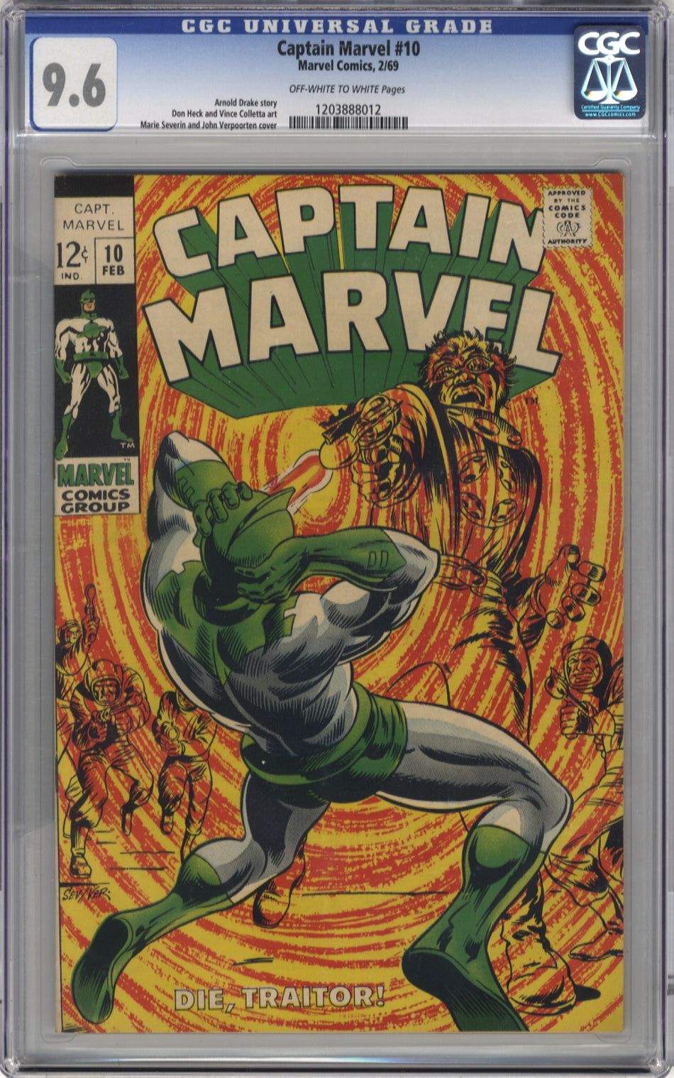 CAPTAIN MARVEL 010 - CGC 9.6