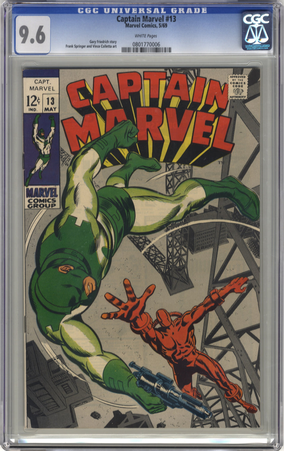 CAPTAIN MARVEL 013  - CGC 9.6