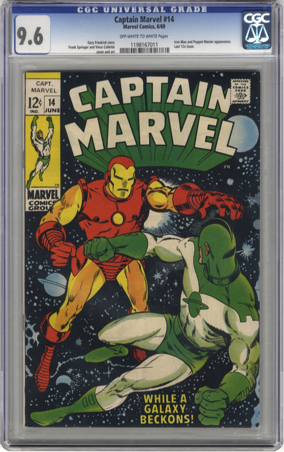 CAPTAIN MARVEL 014  - CGC 9.6