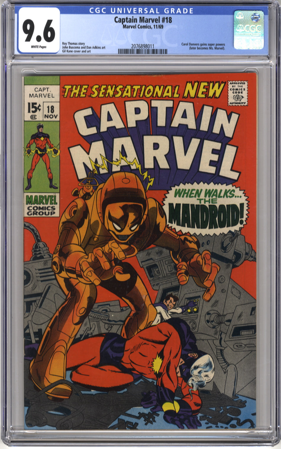 CAPTAIN MARVEL 018  - CGC 9.6