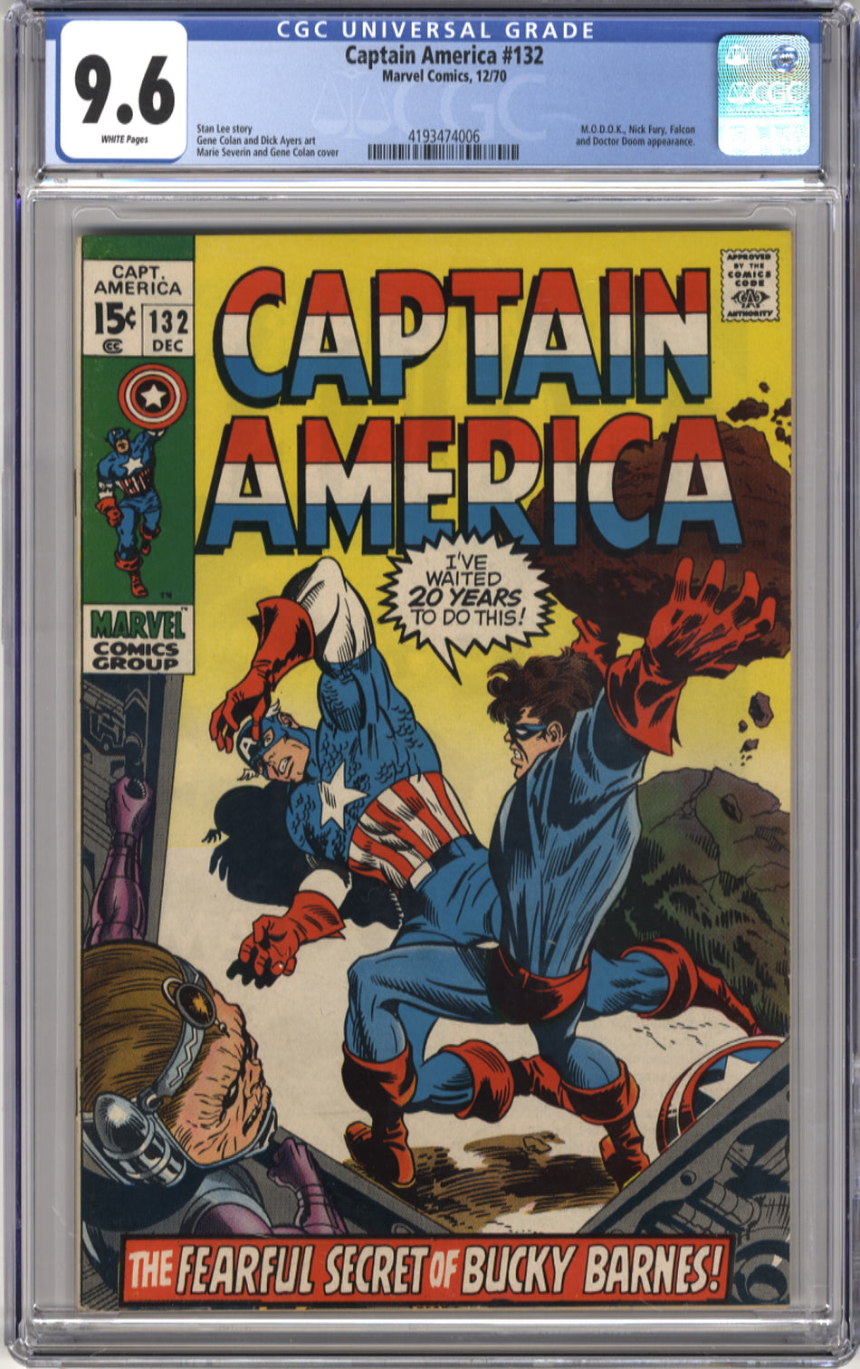 CAPTAIN AMERICA 132 - CGC 9.6