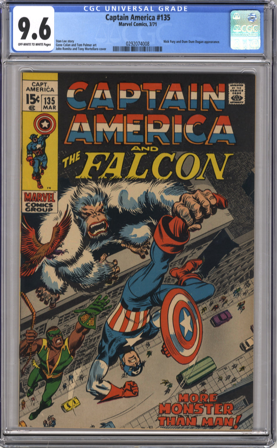 CAPTAIN AMERICA 135 - CGC 9.6