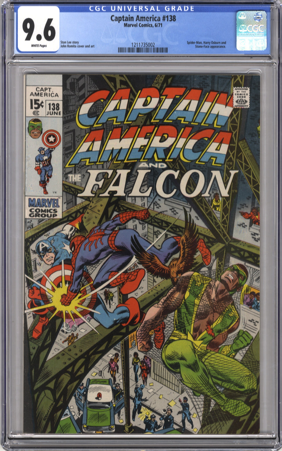 CAPTAIN AMERICA 138 - CGC 9.6