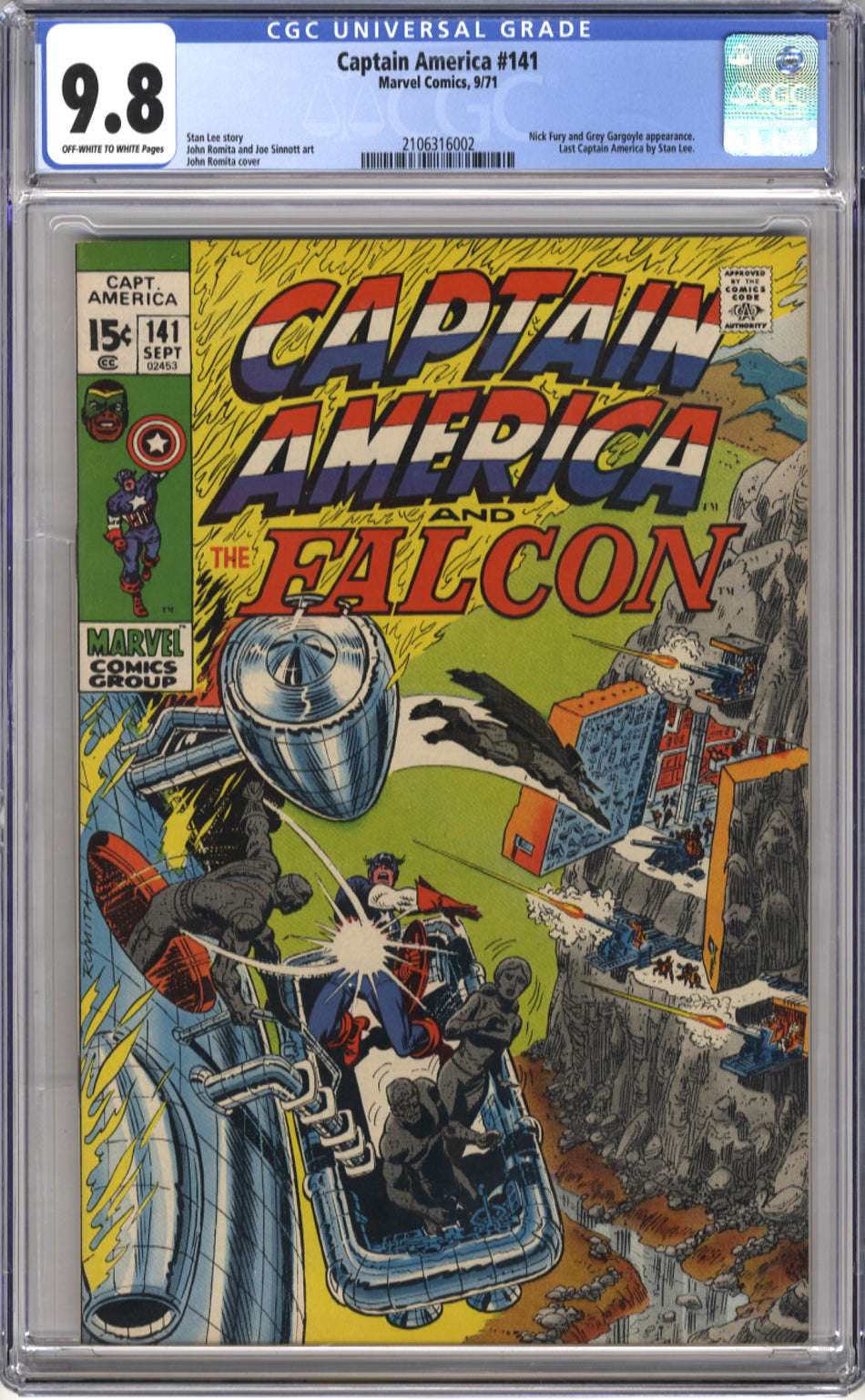 CAPTAIN AMERICA 141 - CGC 9.8