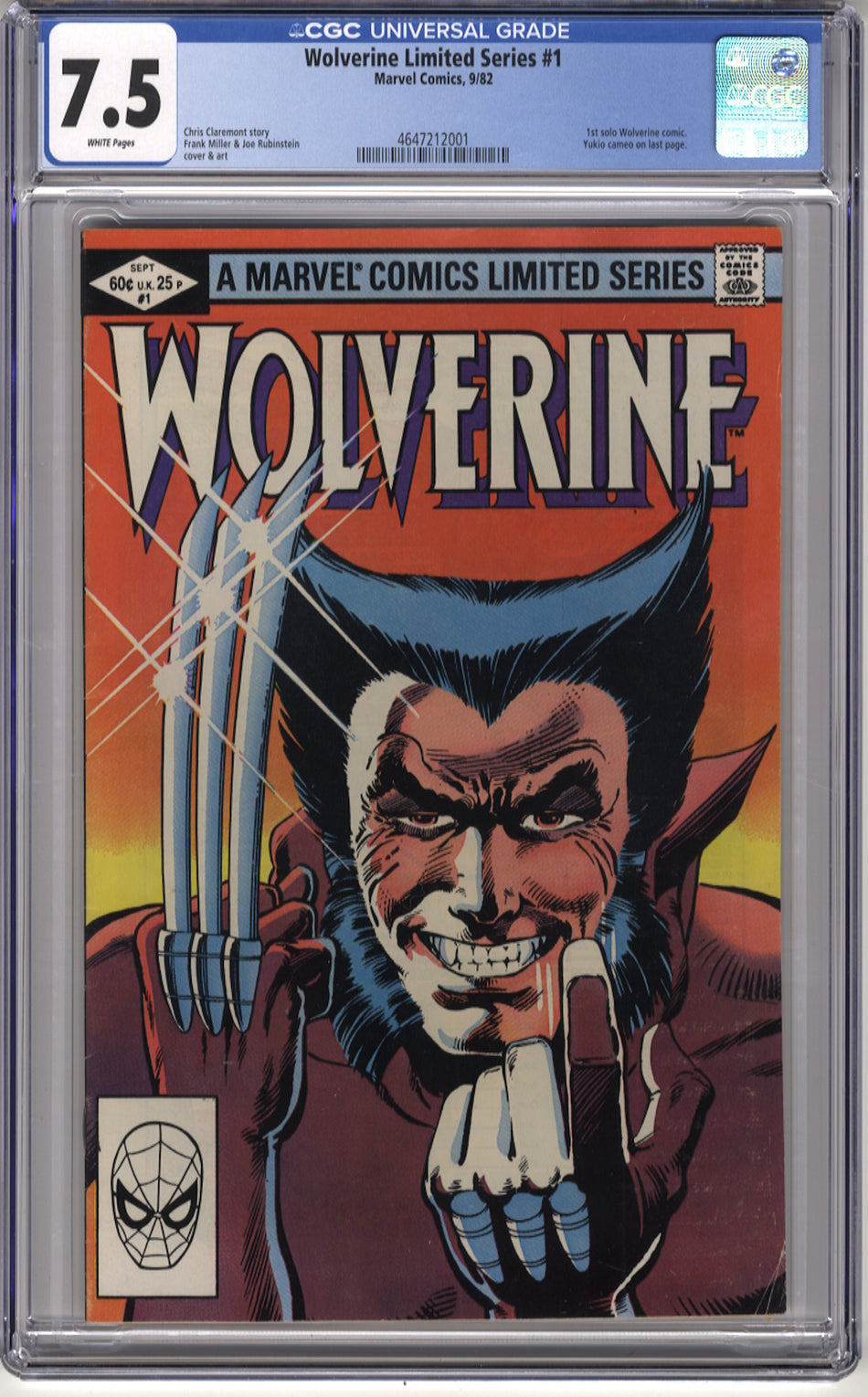 WOLVERINE LIMITED SERIES 1 - CGC 7.5