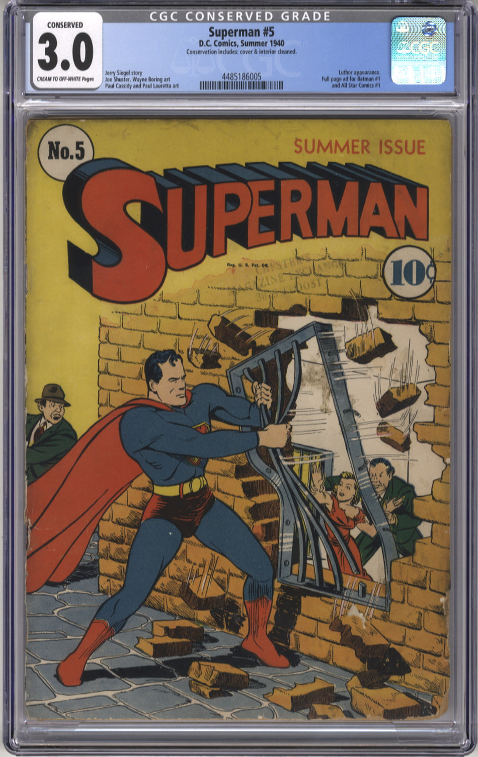 SUPERMAN 005 - CGC 3.0 Conserved