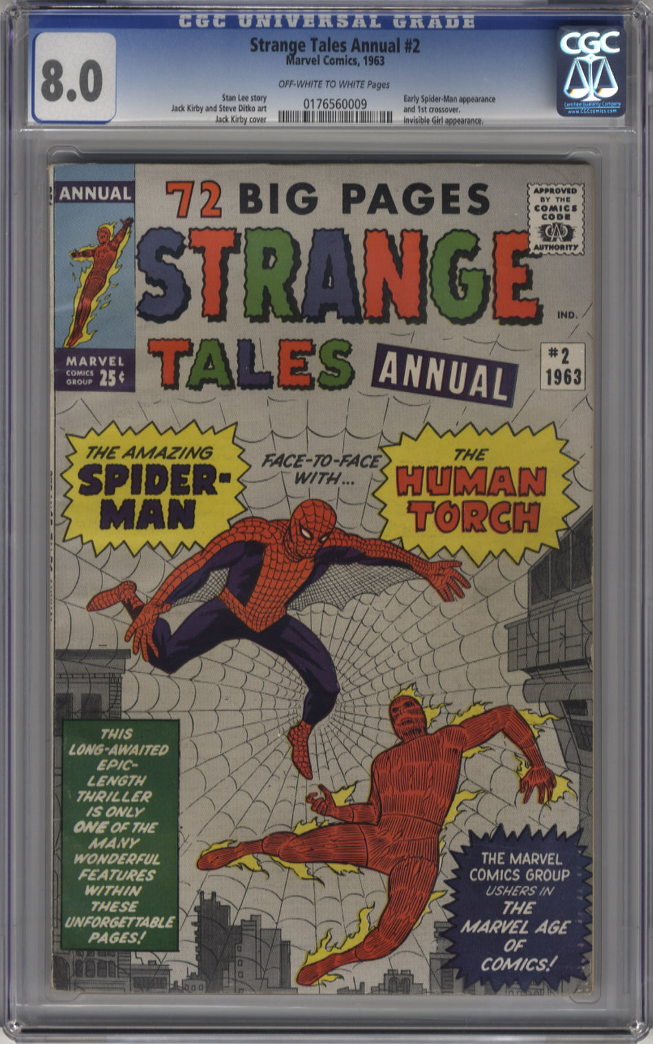 STRANGE TALES ANNUAL 002 - CGC 8.0