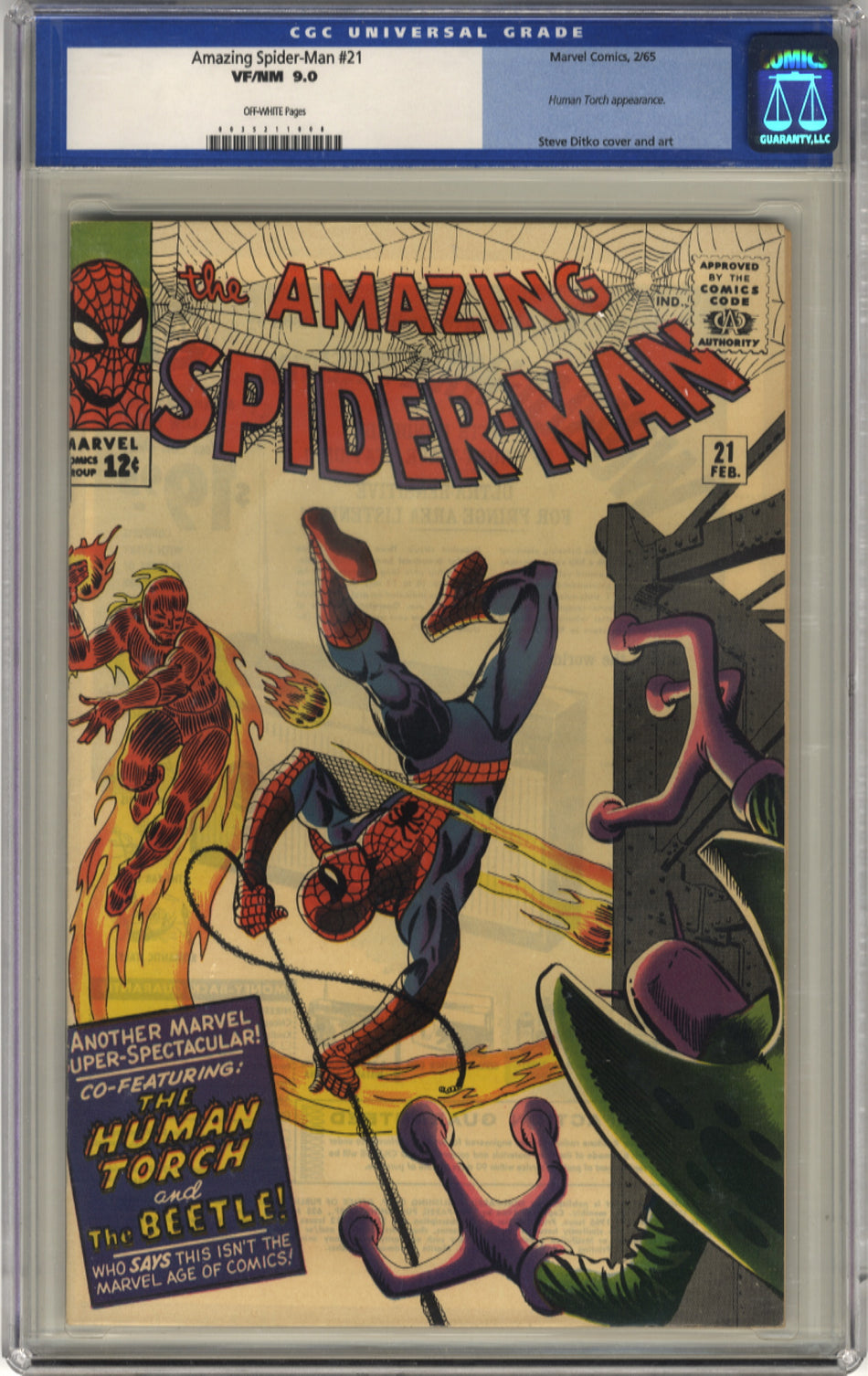 AMAZING SPIDER-MAN 021- CGC 9.0