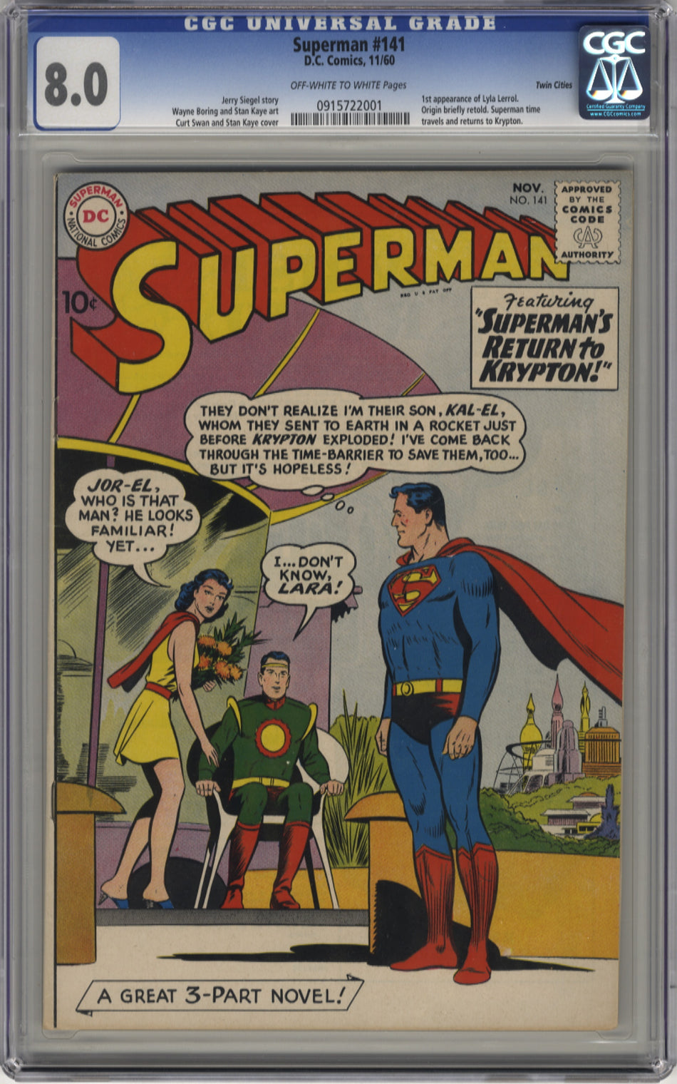 SUPERMAN 141 - CGC 8.0