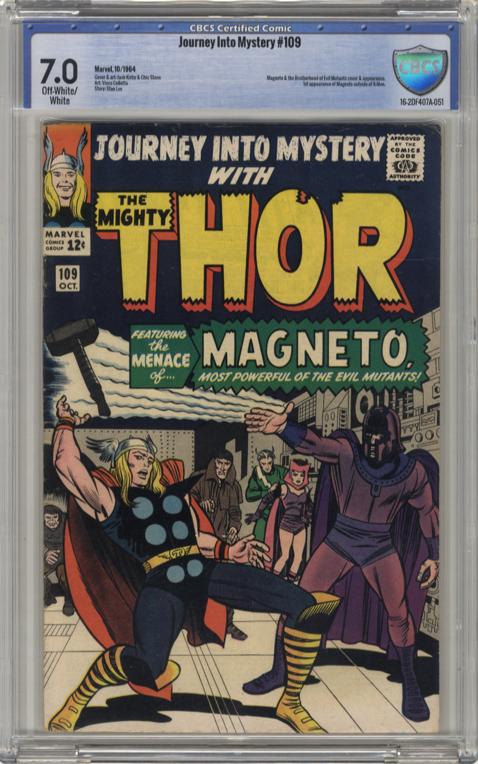 JOURNEY INTO MYSTERY 109 - CBCS 7.0