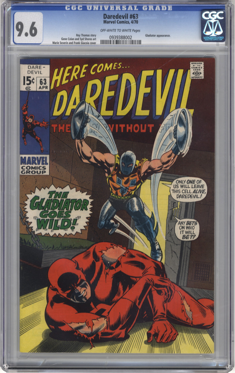 DAREDEVIL 063 - CGC 9.6