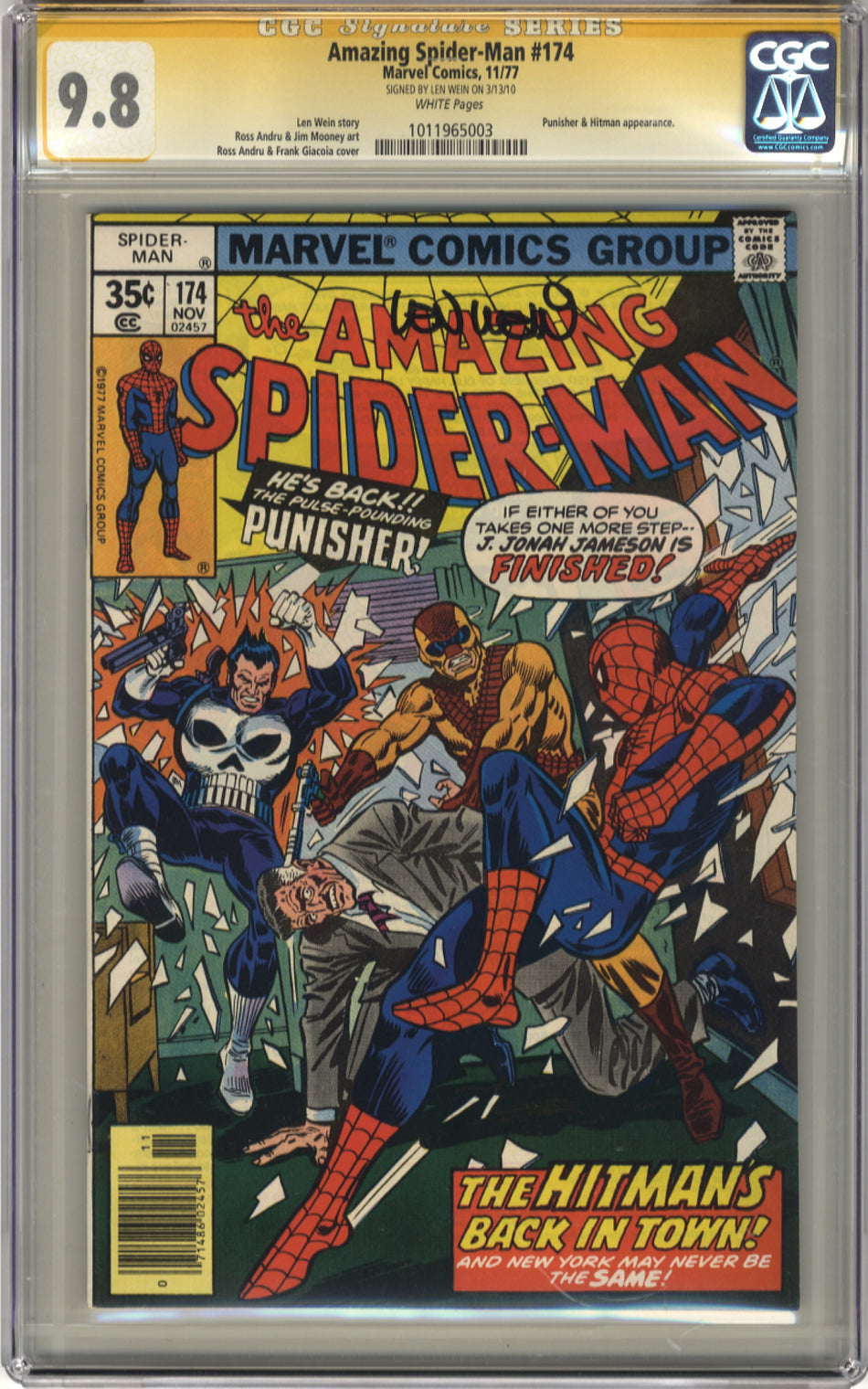 AMAZING SPIDER-MAN 174 - CGC 9.8 Signature Series
