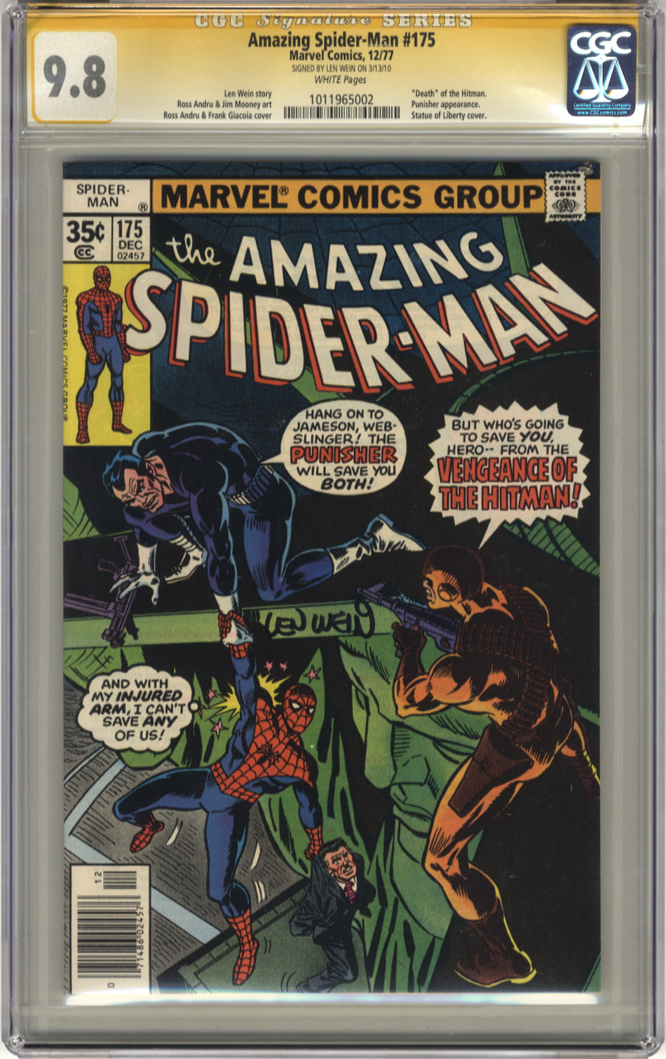 AMAZING SPIDER-MAN 175 - CGC 9.8 Signature Series
