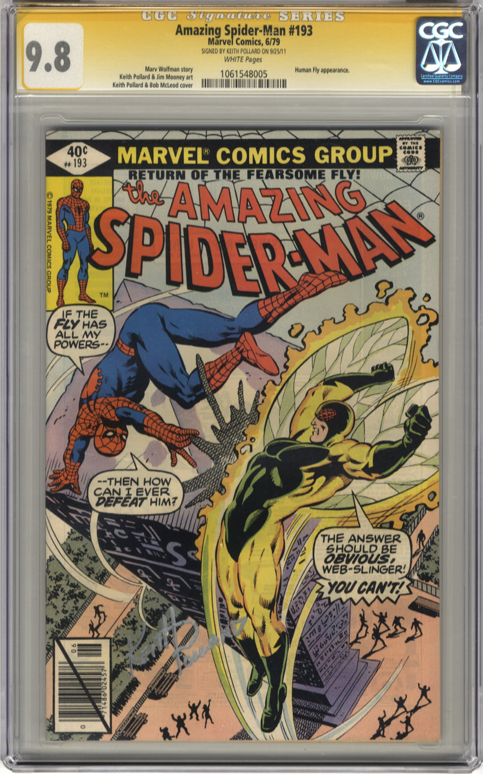 AMAZING SPIDER-MAN 193 - CGC 9.8 Signature Series