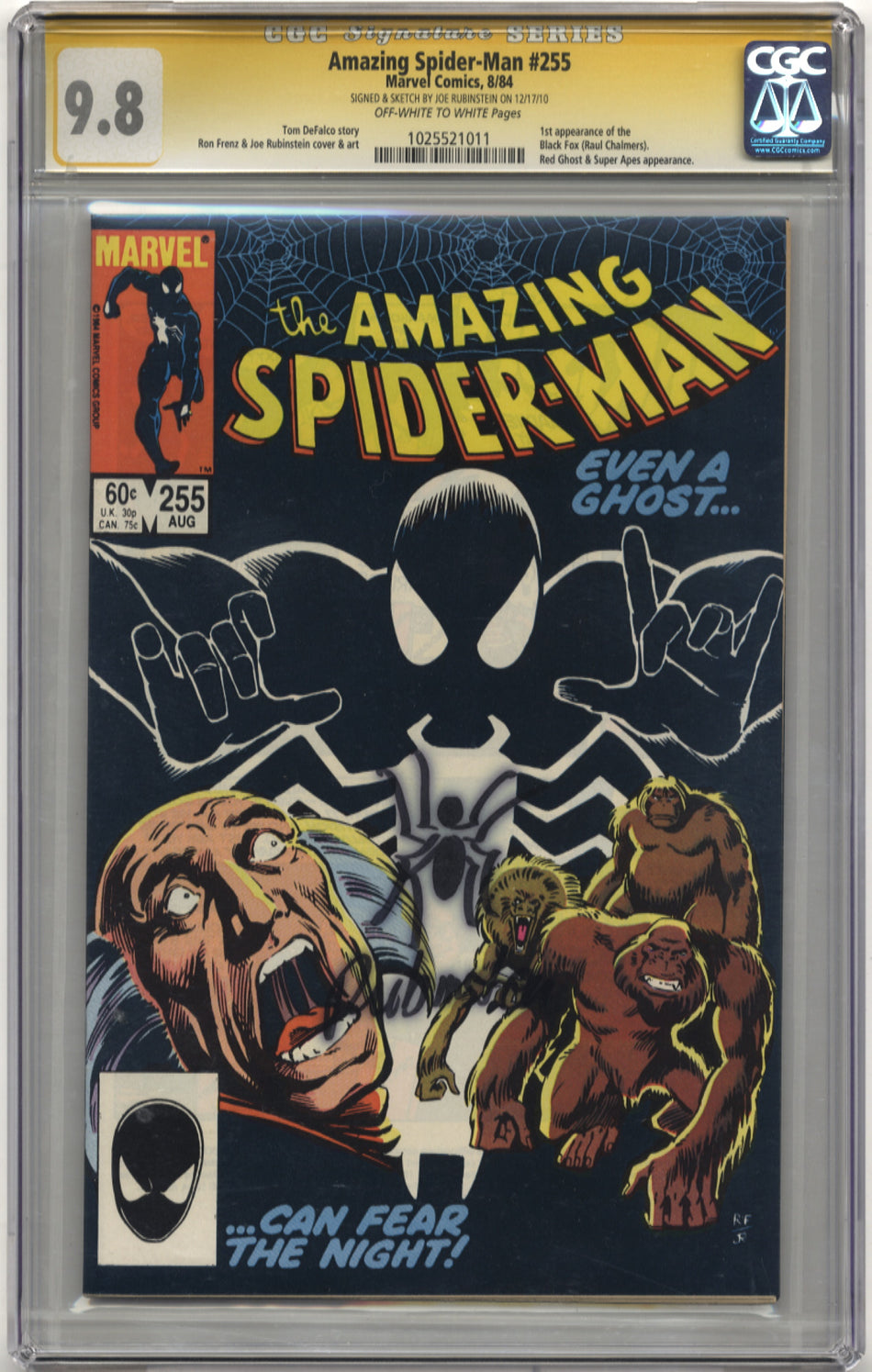 AMAZING SPIDER-MAN 255 - CGC 9.8 Signature Series