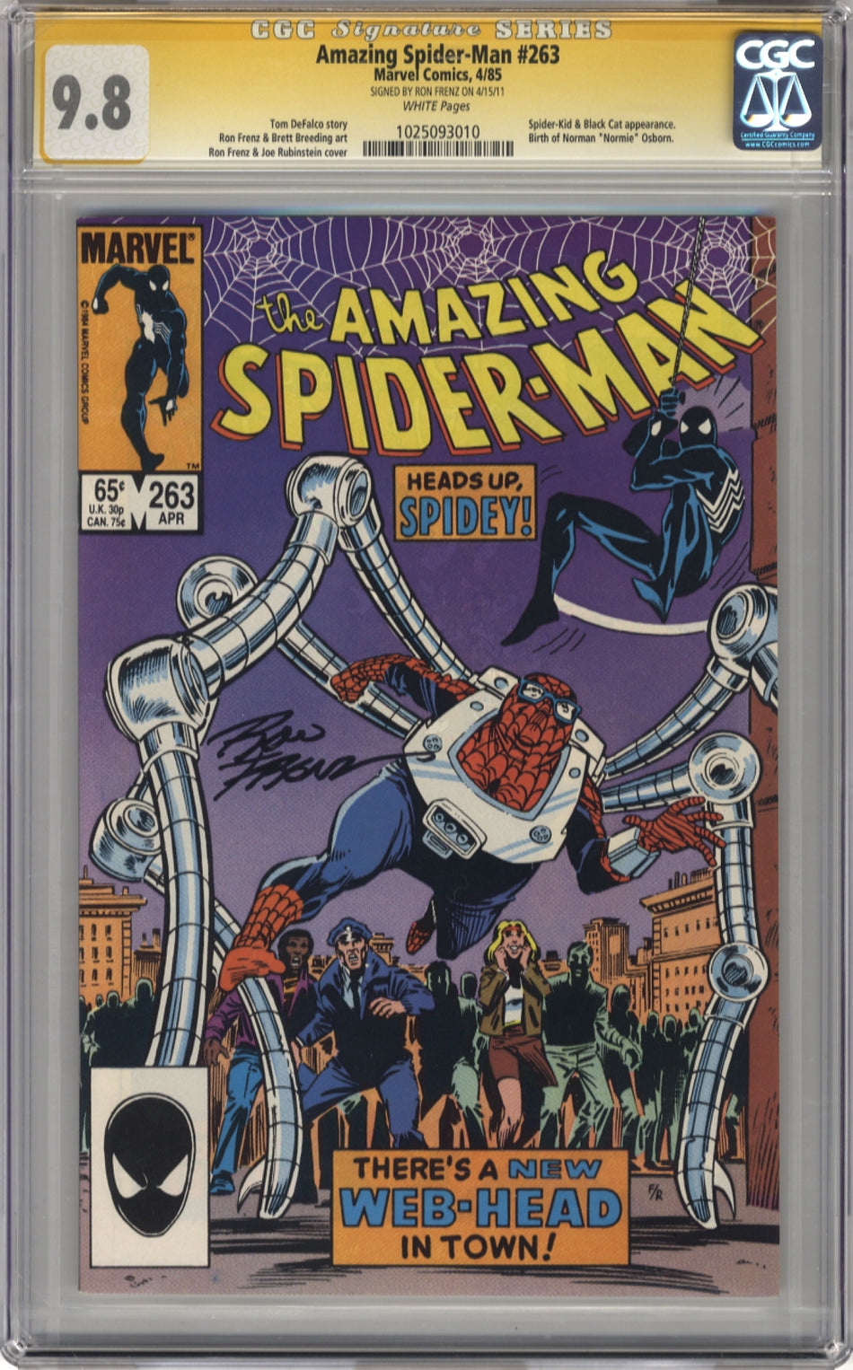 AMAZING SPIDER-MAN 263 - CGC 9.8 Signature Series